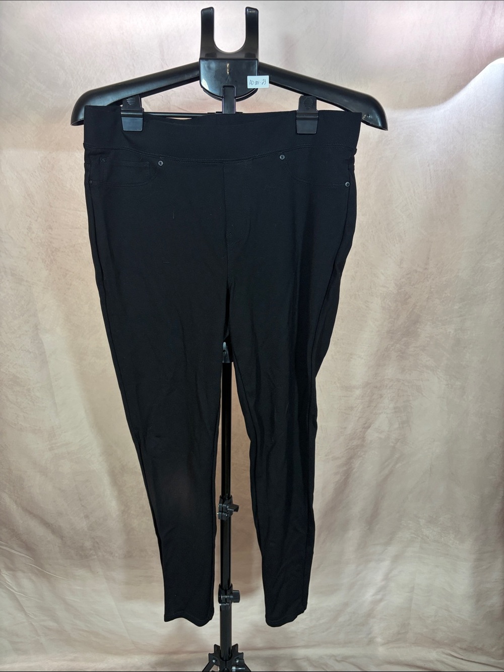Seven7 Black Skinny Ponte Knit Pants Size L 27”inseam